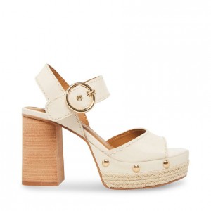 Tacones Steve Madden Kamille Mujer Beige | 0523186-JQ