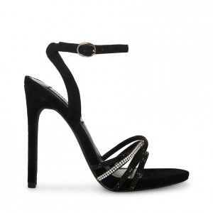 Tacones Steve Madden Lara Strappyed Mujer Negros | 7156940-NH