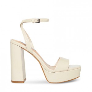 Tacones Steve Madden Lessa Mujer Beige | 6423051-TS