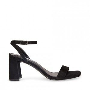 Tacones Steve Madden Luxe Square Toe Block Mujer Negros | 6425987-YO