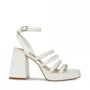 Tacones Steve Madden Marilyn Strappy Mujer Blancos | 1749305-AW