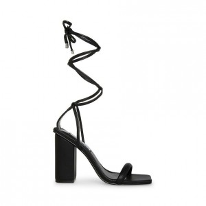 Tacones Steve Madden Natasha Strappy Mujer Negros | 3486520-BR