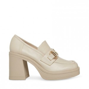 Tacones Steve Madden Nicole Mujer Beige | 4961073-AG
