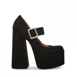 Tacones Steve Madden Plaza Mary Jane Mujer Negros | 9038147-YF