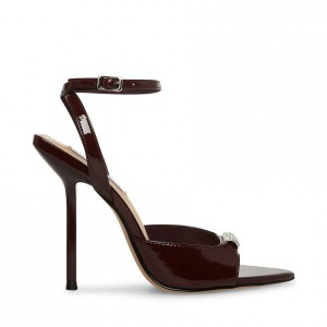 Tacones Steve Madden Prize Strappyed Mujer Vino | 7904156-XJ