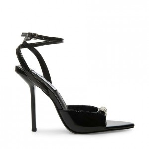 Tacones Steve Madden Prize Strappyed Mujer Negros | 2967435-AL