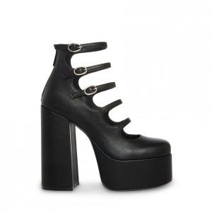 Tacones Steve Madden Rosario Chunky Mujer Negros | 9783012-TC