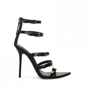 Tacones Steve Madden Simone Strappy Mujer Negros | 4182905-NA