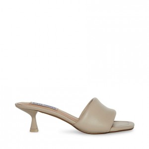 Tacones Steve Madden Syrah Square Toe Mujer Beige | 3765401-XE