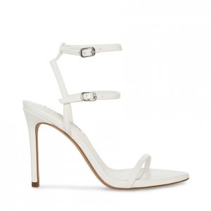Tacones Steve Madden Theresa Strappyed Mujer Blancos | 1467350-NG