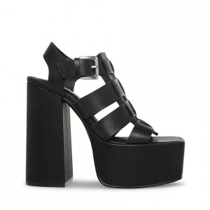 Tacones Steve Madden Tranquil Fisherman Mujer Negros | 8360452-AX