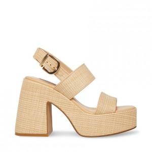 Tacones Steve Madden Valory Mujer Beige | 3980472-NC