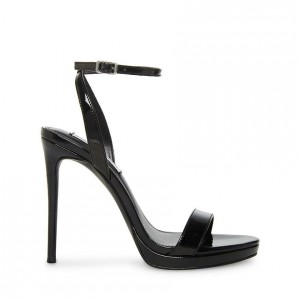 Tacones Steve Madden Wafer Strappy Mujer Negros | 6049321-RN
