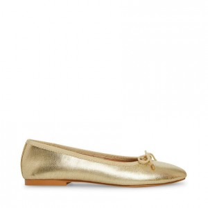 Tenis Planos Steve Madden Blossoms Mujer Dorados | 1903426-GV