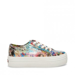Tenis Steve Madden Bobbi 30 Comic Print Low Top Mujer Grises | 2593168-SK