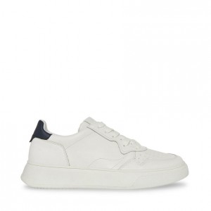 Tenis Steve Madden Jorgee Navy Low Top Hombre Blancos Azul Marino | 9146507-RU