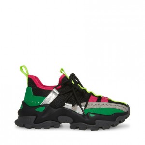 Tenis Steve Madden Keegan Low Top Mujer Negros Multicolor | 2130654-PK
