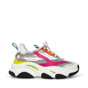 Tenis Steve Madden Possession Bright Mujer Multicolor Claro | 1637952-OY
