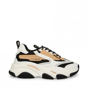 Tenis Steve Madden Possession Tan Mujer Negros Marrom | 5291086-FK