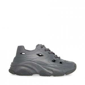 Tenis Steve Madden Possessive Cement Mujer Grises | 2937806-EX
