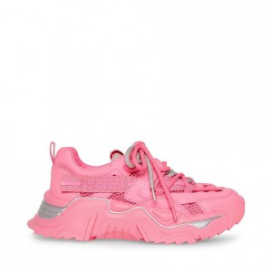 Tenis Steve Madden Power Low Top Mujer Rosas | 4508937-KR
