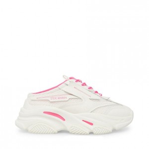 Tenis Steve Madden Prospect Pink Low Top Mujer Blancos Rosas | 1854203-FG
