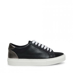 Tenis Steve Madden Rezza Mujer Negros | 6108527-VJ