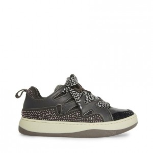 Tenis Steve Madden Roaring Low Top Mujer Negros Multicolor | 1538672-LW