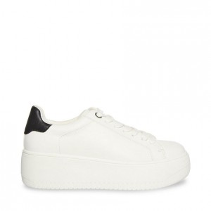 Tenis Steve Madden Rockaway Mujer Blancos Negros | 3269158-XN