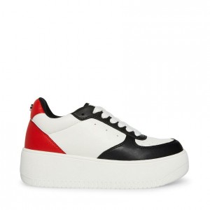 Tenis Steve Madden Rocket Mujer Negros Rojos | 6238019-DO