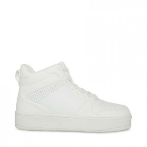 Tenis Steve Madden Scott High Top Mujer Blancos | 9486371-WU