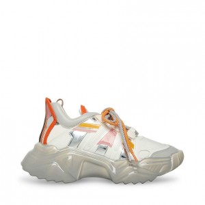 Tenis Steve Madden Sprint Mujer Blancos Multicolor | 1023985-MU