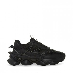 Tenis Steve Madden Storm Low Top Hombre Negros | 6934208-CK