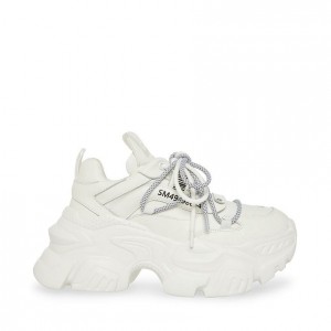 Tenis Steve Madden Troy Mujer Blancos | 8910235-XG