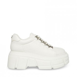 Tenis Steve Madden Turbo Mujer Blancos | 8063429-FZ