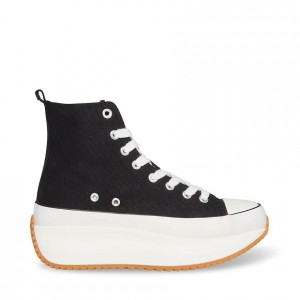 Tenis Steve Madden Winston Mujer Negros | 3415296-LK