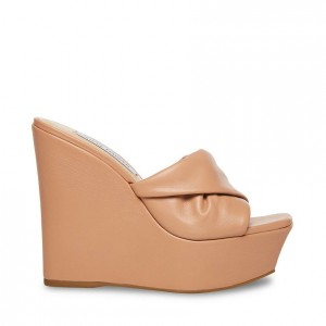 Zapatos Cuña Steve Madden Brianna Designer Mujer Marrom | 5893672-YJ