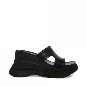 Zapatos Cuña Steve Madden Clue Mujer Negros | 7819023-EG