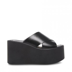 Zapatos Cuña Steve Madden Kody Mujer Negros | 9267031-ZO