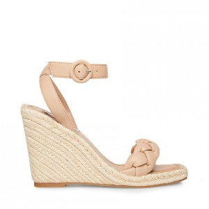Zapatos Cuña Steve Madden Novah Designer Mujer Marrom | 2798063-ZI