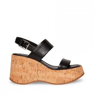 Zapatos Cuña Steve Madden Pam Mujer Negros | 2135906-TO