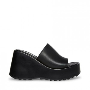 Zapatos Cuña Steve Madden Pepe 30 Mujer Negros | 5360721-WK