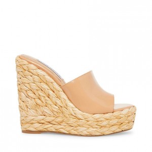 Zapatos Cuña Steve Madden Tabitha Mule Mujer Marrom | 0465817-TB